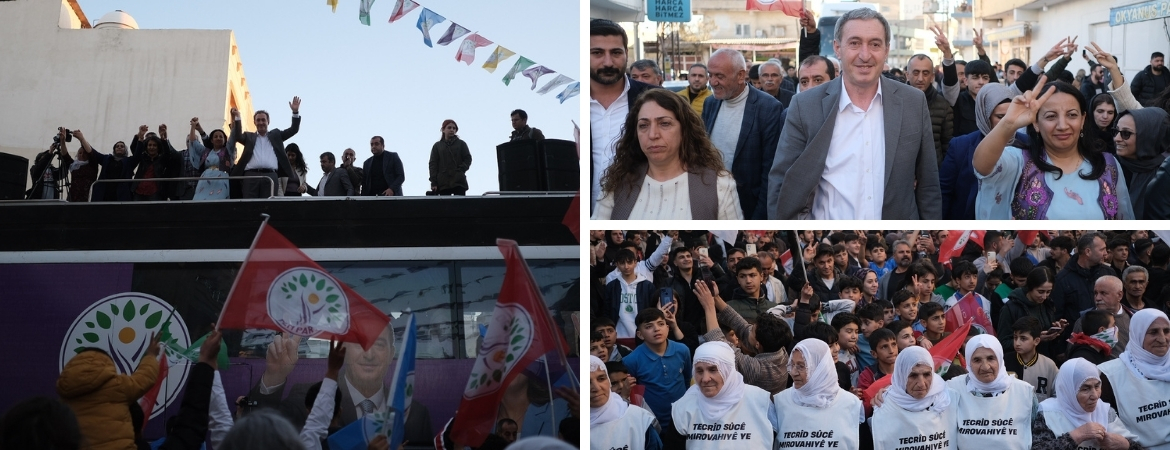 Bakırhan Nusaybin'de: Kayyımların yaptığı yolsuzluklar asla unutulmayacaktır, sizden çaldığı her kuruşun hesabını soracağız