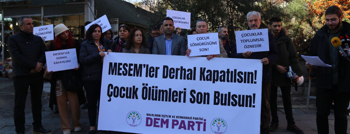 Kapitalist sömürünün bir aracı olan MESEM uygulamasından derhal vazgeçilsin