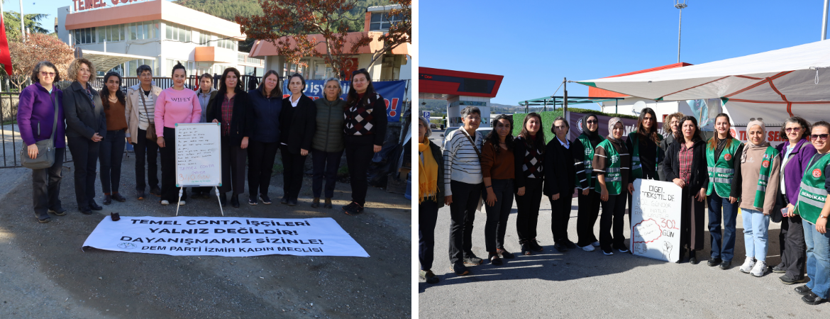 Kadın Meclisimiz Digel Tekstil ve Temel Conta direnişçisi kadınları ziyaret etti