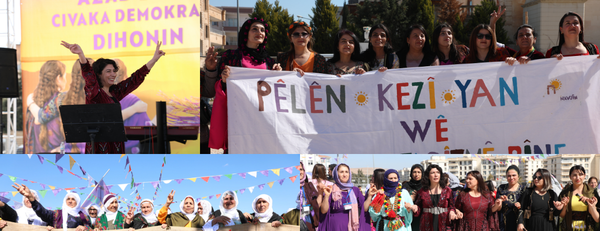 Nusaybin’de Kadın Mitingi: Ne ulus devletlerin faşist rejimlerine ne de kapitalist sistemin sömürü düzenine biat edeceğiz