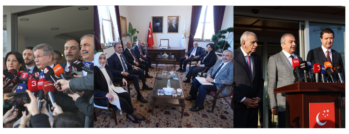 DEM Parti İmralı Heyeti AK Parti, Saadet ve Gelecek Partilerini ziyaret etti