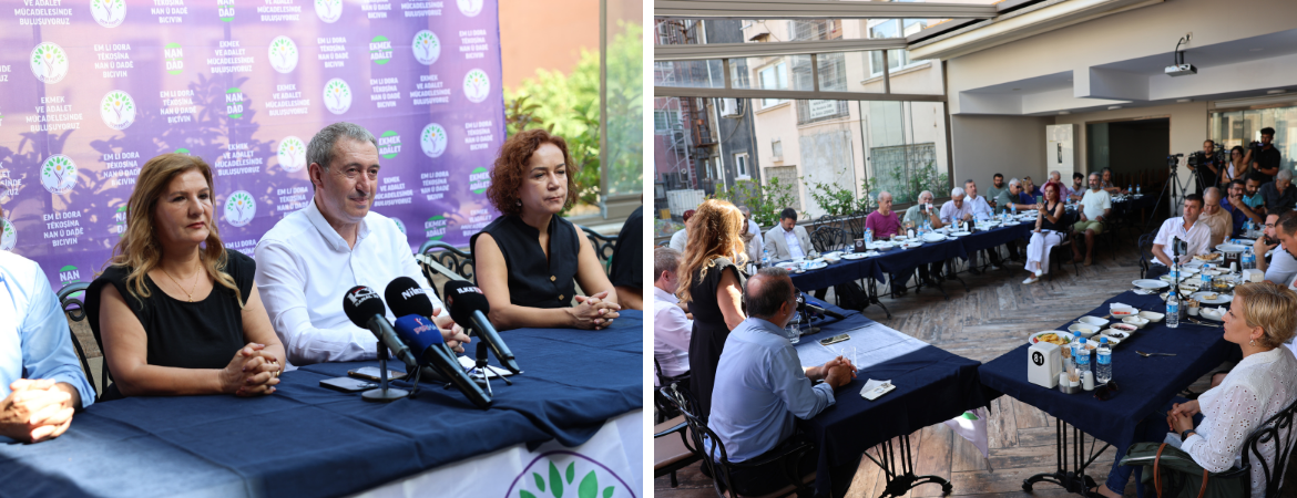 Bakırhan Ekmek ve Adalet Buluşmaları kapsamında Mersin'deydi