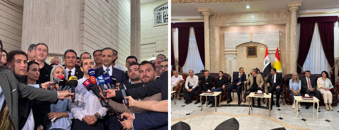 Heyetimiz Kürdistan Bölgesel Yönetimine geçti
