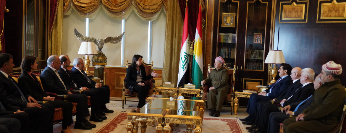 DEM Parti İmralı Heyeti Mesut Barzani ile görüştü