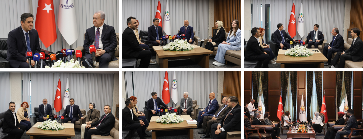 Bugün AK Parti, MHP, Gelecek Partisi, DEVA Partisi, Yeniden Refah Partisi ve Saadet Partisi ile bayramlaştık