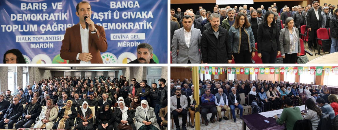 Halkın yoğun ilgisiyle Barış ve Demokratik Toplum Çağrısı buluşmaları başladı