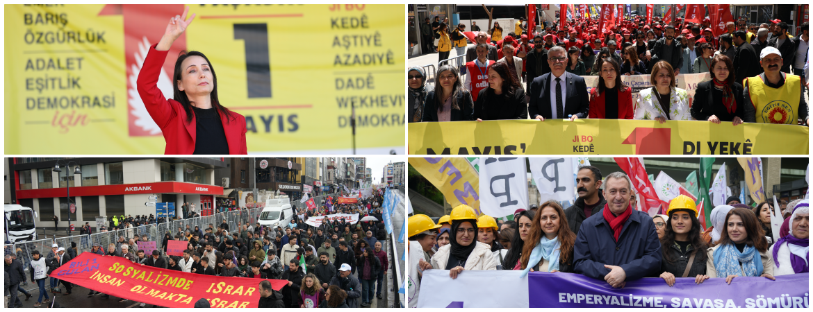 1 Mayıs’ta alanlardaydık: Savaş ve sömürüye karşı en önemli çözüm enternasyonalist barış hareketini örmektir