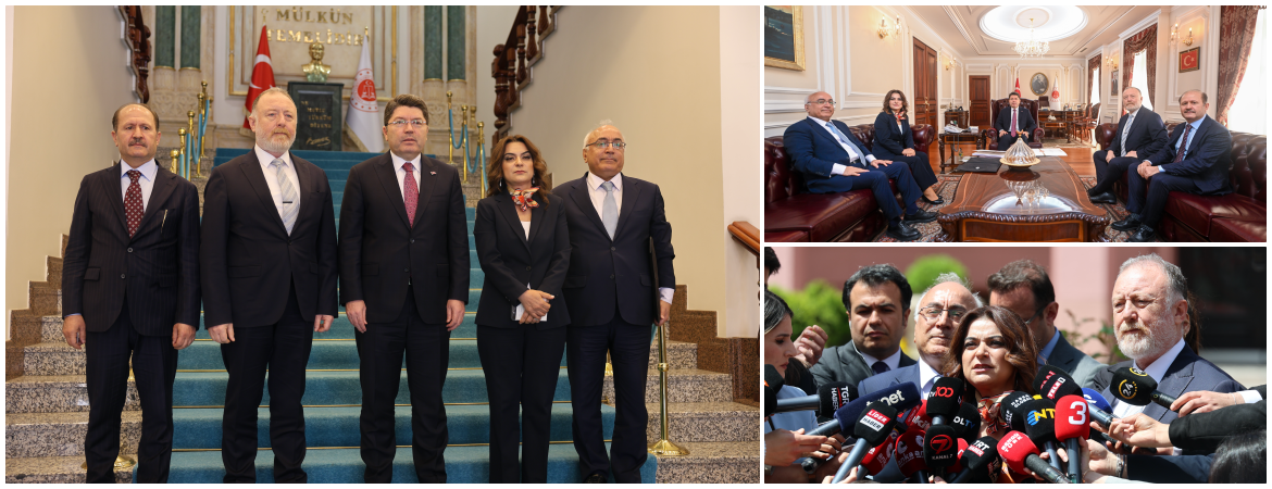 Heyetimiz Adalet Bakanı ile görüştü: Toplumun tümünü ilgilendiren hukuki konuları ele aldık, ihtiyaç oldukça bir araya geleceğiz