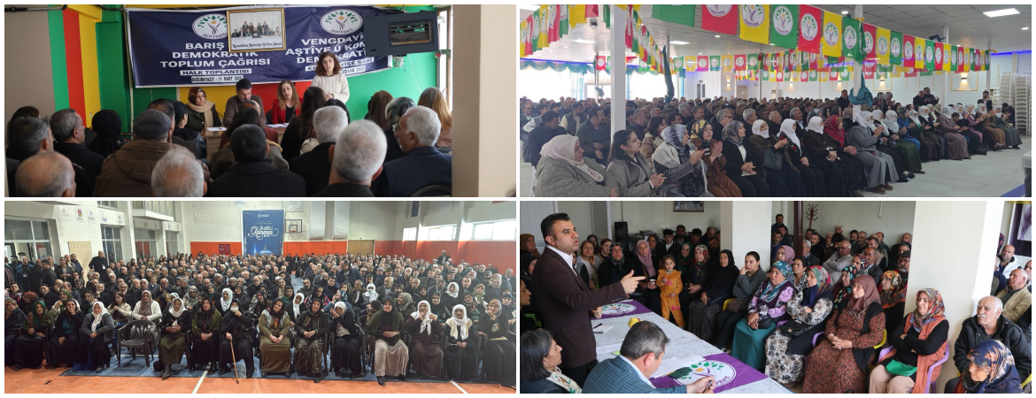 Barış ve Demokratik Toplum İçin Halk Buluşmaları 3. gününde yoğun ilgiyle sürüyor