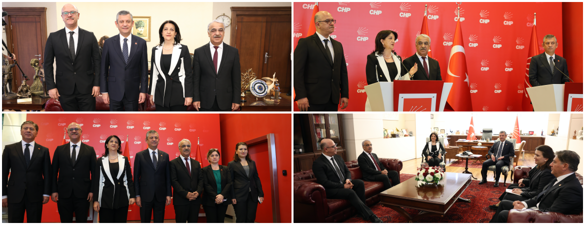 İmralı Heyetimizden CHP’ye ziyaret: Türkiye’de de Suriye’de de barış ve demokrasi hakim olmalı