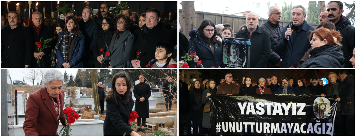 Eş Genel Başkanlarımız depremde yitirdiğimiz yurttaşları andı