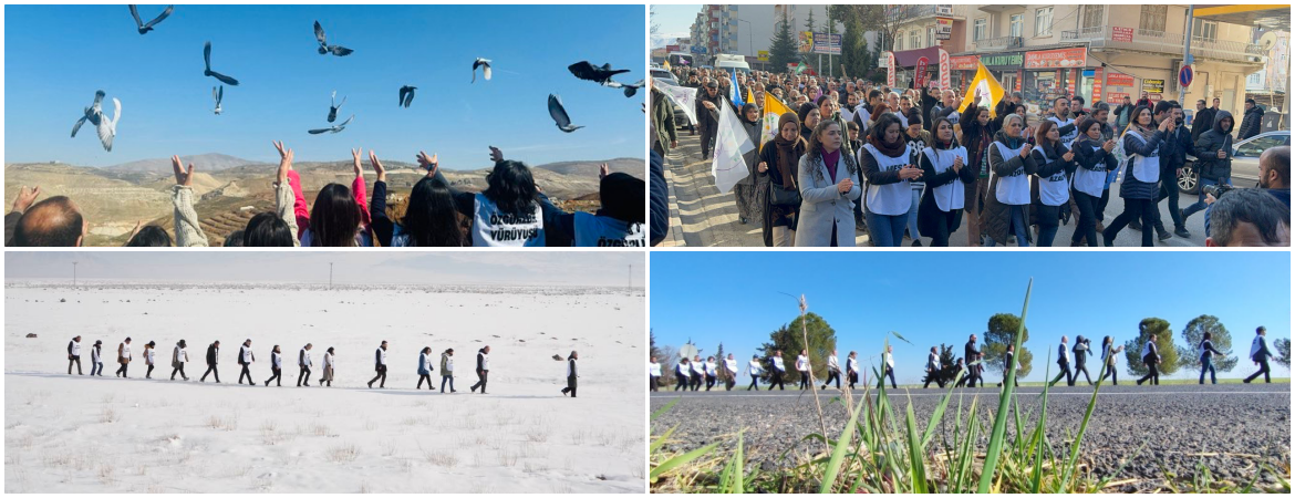 We are marching for stability in the Middle East and peace for the Kurdish issue!