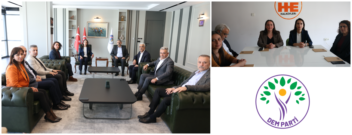 Hatimoğulları DİSK ve Halkevleri'ni ziyaret etti