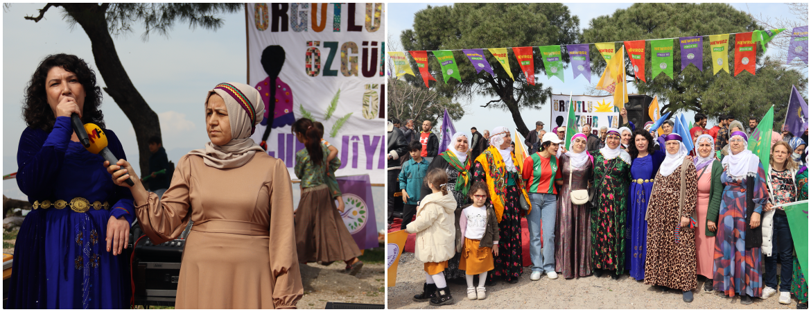 Halide Türkoğlu: Newroz, dünyayı karanlık bir düzenle yönetmek isteyenlere karşı mücadelenin aydınlığı olsun