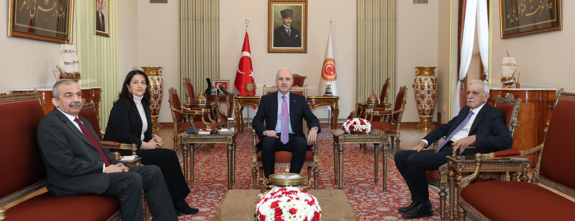 İmralı Heyeti TBMM Başkanı Numan Kurtulmuş ile görüştü