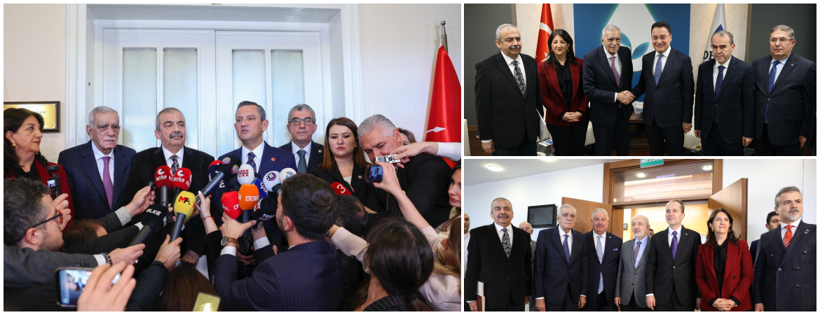 DEM Parti İmralı Heyeti CHP, DEVA Partisi ve Yeniden Refah Partisi ile görüştü