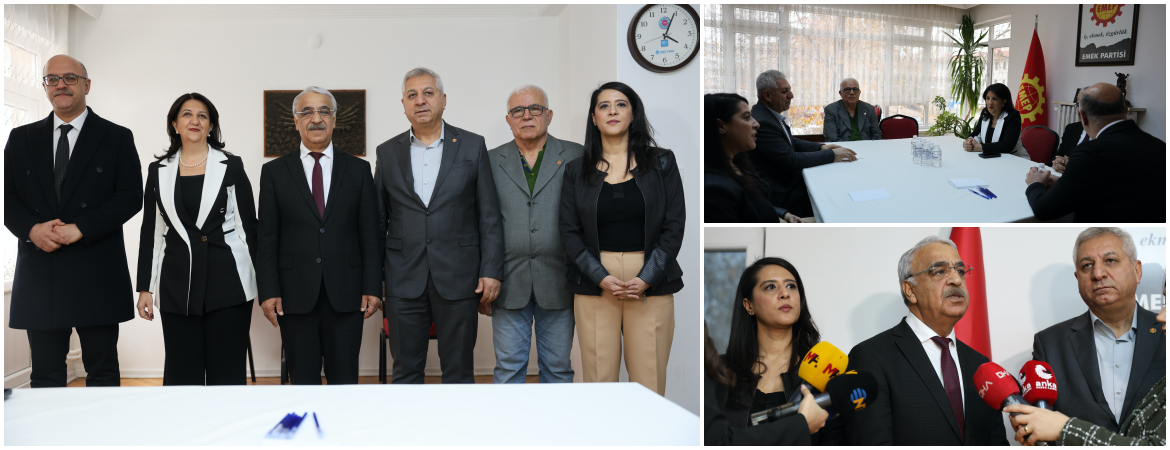 İmralı Heyetimizden EMEP'e ziyaret: Barışın hukuka ihtiyacı var