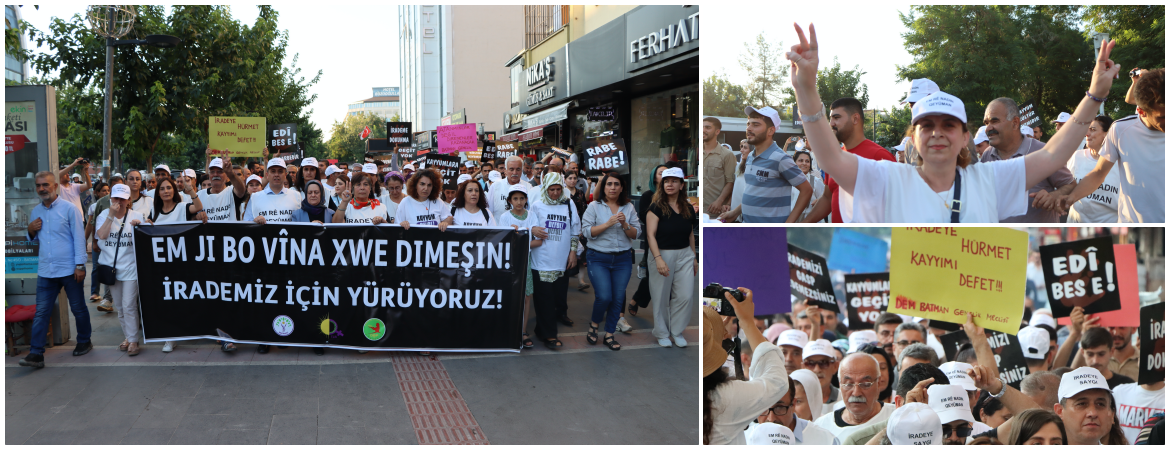 İradeye Saygı Yürüyüşçüleri Batman’da: Kayyım rejimi sona erene kadar mücadelemiz sürecek