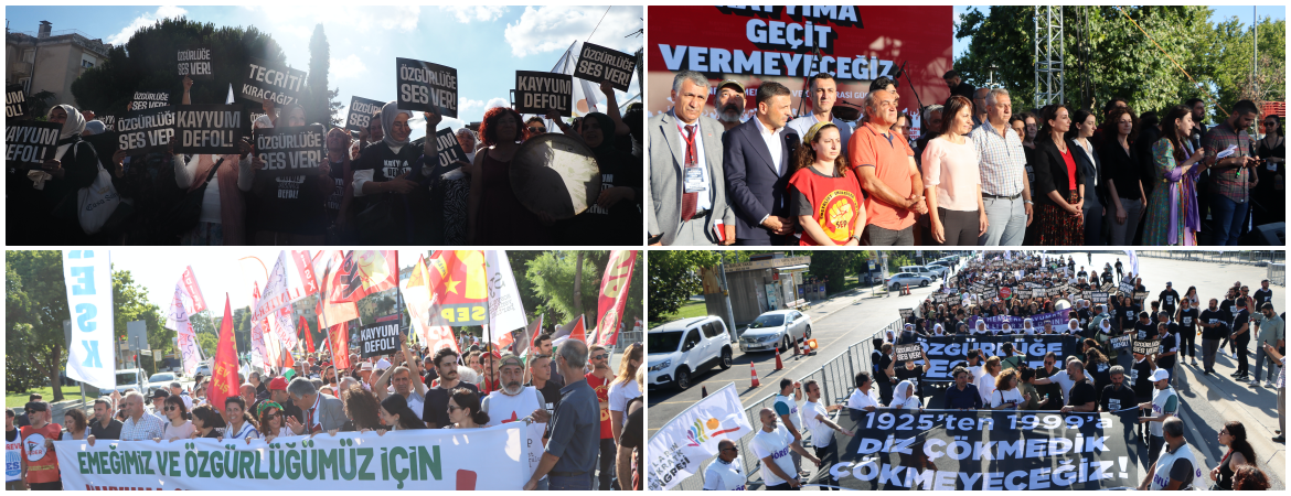 Kayyıma karşı mitingde ortak çağrı: Kayyım darbesine karşı birleşik mücadeleyi büyütelim