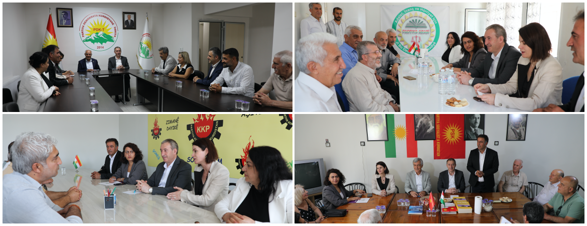 Bakırhan ve heyetimiz Kürt partilerini ziyaret etti