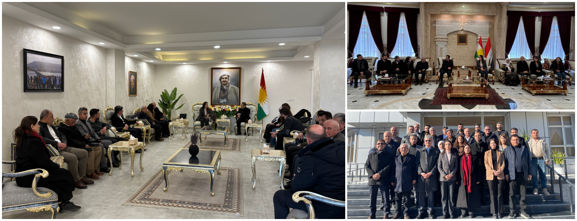 Federe Kürdistan Bölgesinde görüşmeler gerçekleştiren heyetimiz Rojava'ya geçti