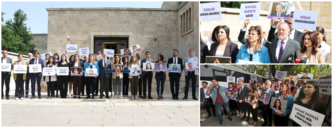 Meclis Grubumuz Adalet Bakanlığına yürüdü: Bu kumpas kararlarını tanımıyoruz