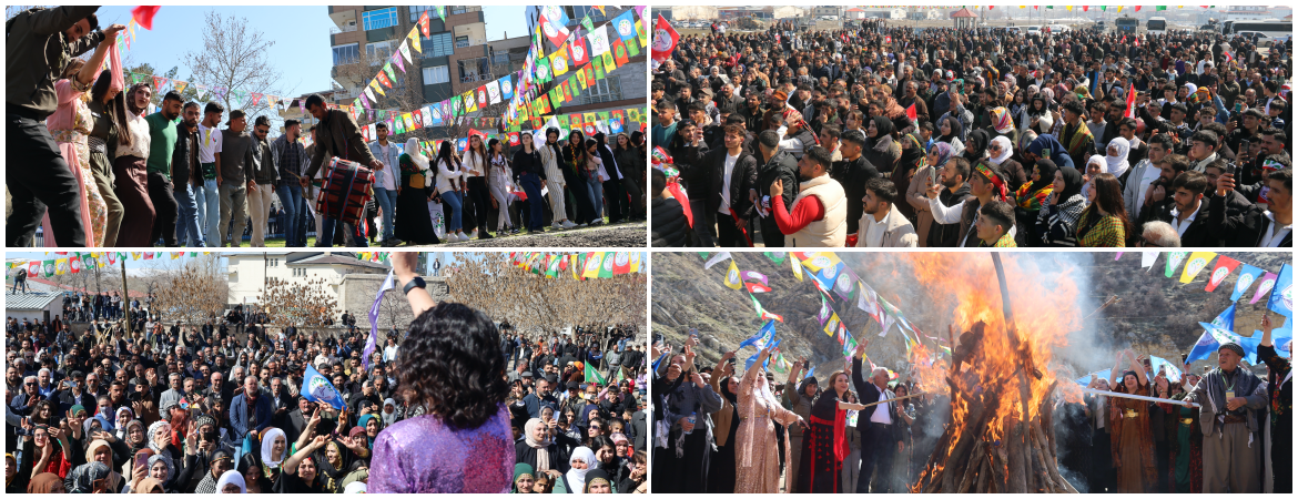Bugün 10 merkezde Newroz ateşi yakıldı, halklar birlikte halaya durdu