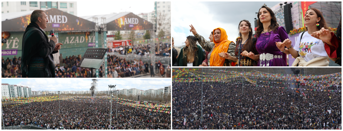Newroz was celebrated in Diyarbakır (Amed) with nearly a million people in attendance