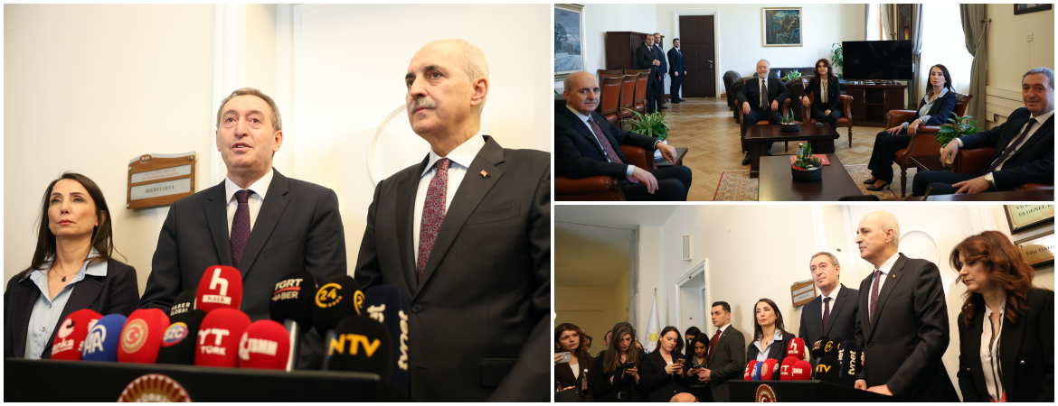 Eş Genel Başkanlarımız TBMM Başkanı Kurtulmuş ile görüştü