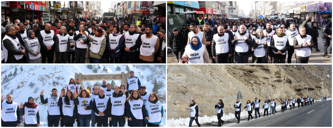 Büyük Özgürlük Yürüyüşü 3'üncü gününde sürüyor