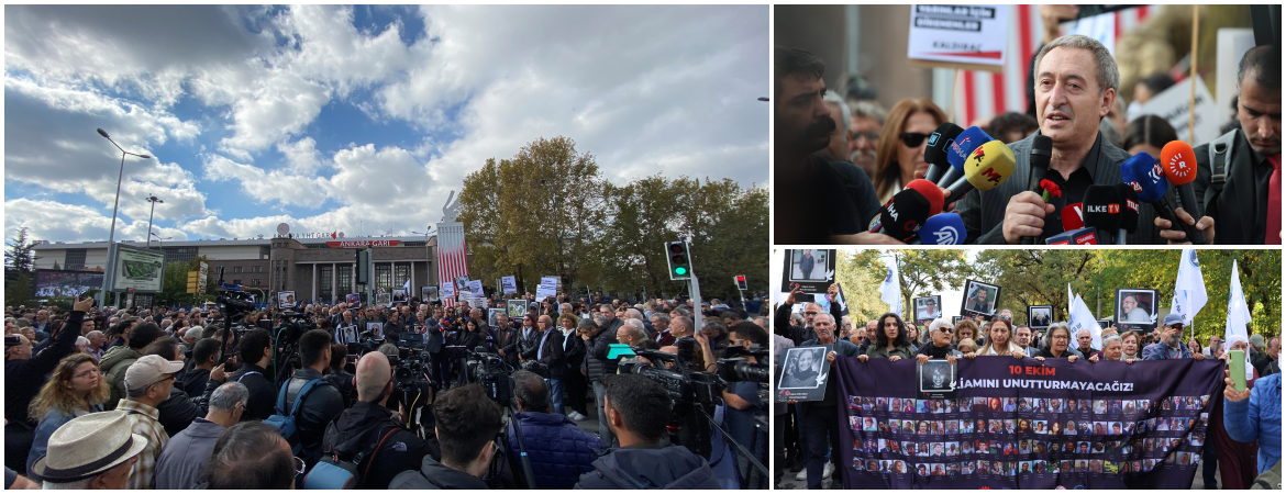 Bakırhan 10 Ekim anmasında: Yaşamını yitirenlere sözümüz olsun, barış için daha fazla mücadele edeceğiz