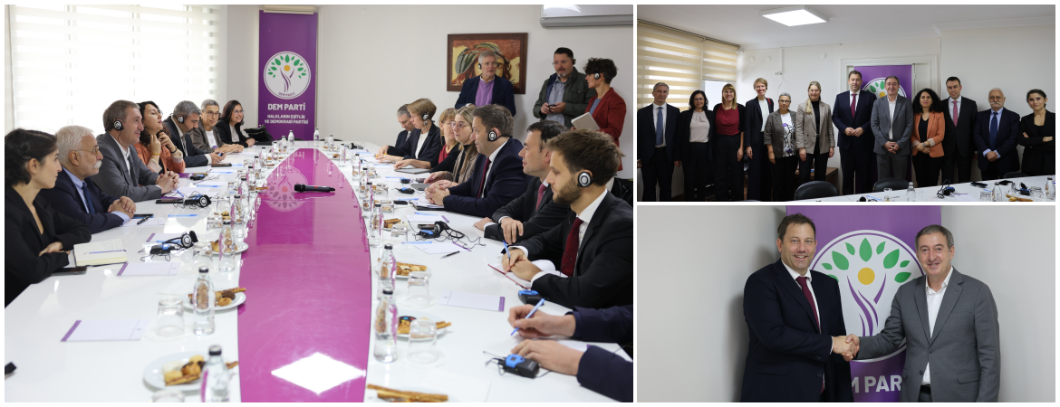 SPD Heyeti Partimizi ziyaret etti: Yerel yönetimlere kayyım atanmasını kabul etmiyoruz