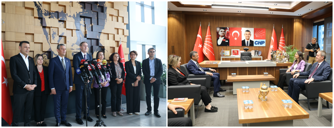 Eş Genel Başkanlarımızdan CHP’ye ziyaret: Demokrasi ve hukukun üstünlüğü değerlerinin yanında olacağız