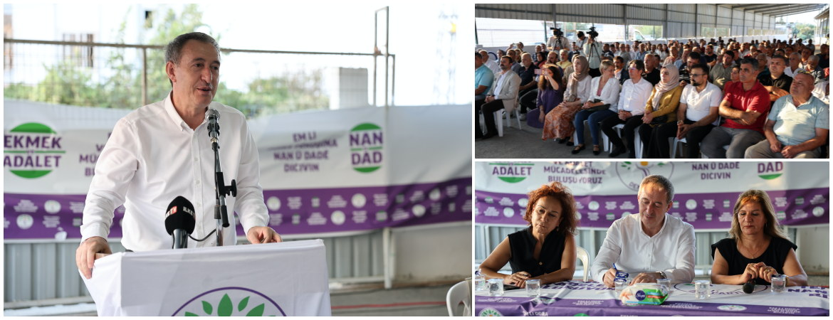 Bakırhan Mersin’de: İktidarın eli emekçinin, üreticinin, halkın cebinde; hiç sermayenin cebine el attıklarını gördünüz mü?