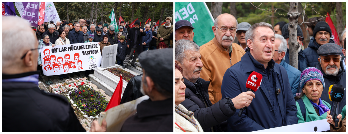 Bakırhan, Kızıldere’de katledilen Mahir Çayan ve arkadaşları için yapılan anmaya katıldı