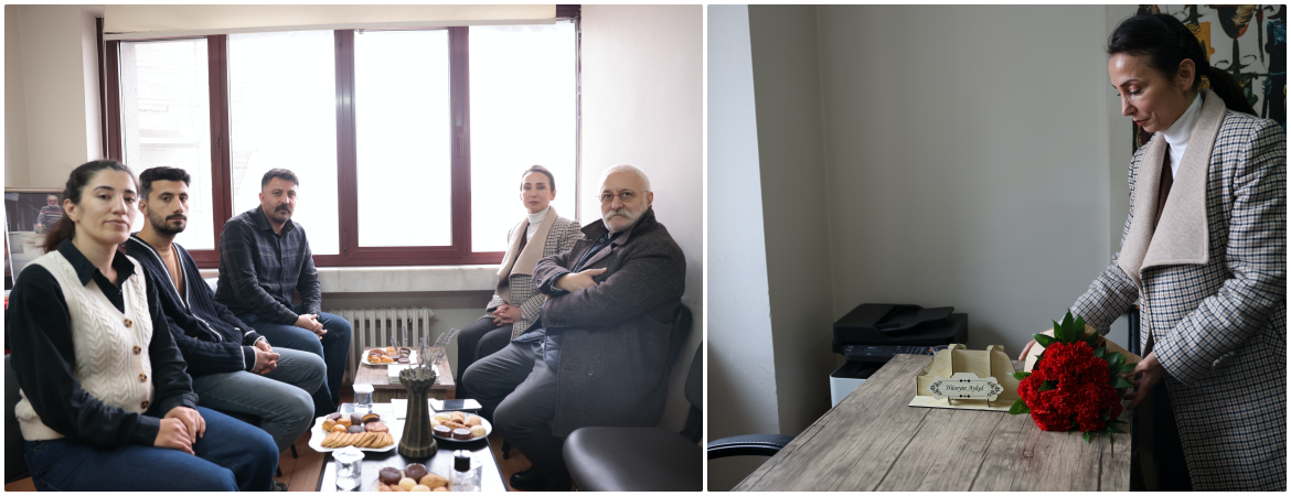 Hatimoğulları 10 Ocak Çalışan Gazeteciler Günü dolayısıyla MA'yı ziyaret etti