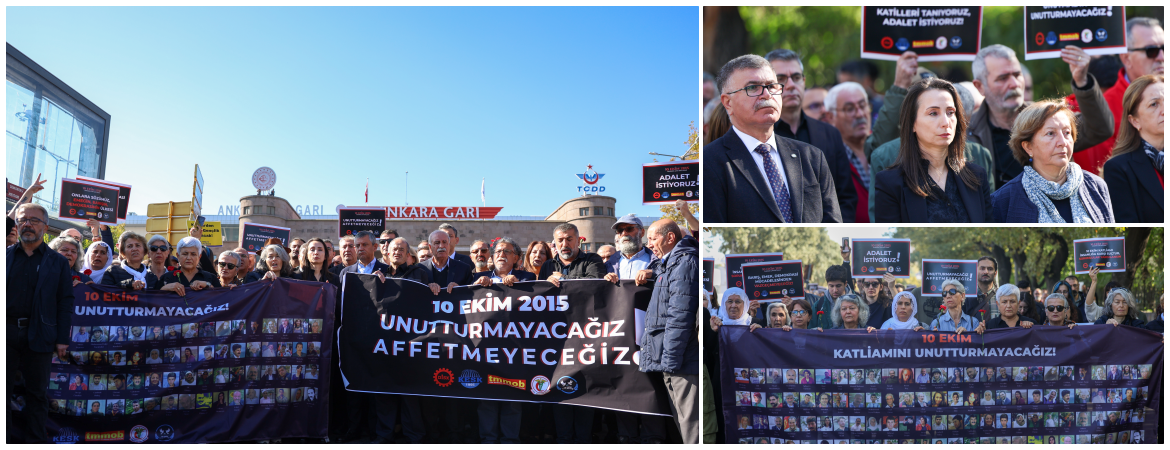 Hatimoğulları, 10 Ekim Ankara Gar Katliamı anmasına katıldı