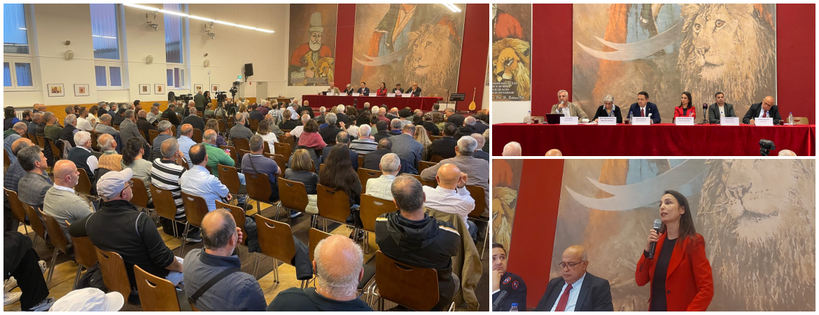 Hatimoğulları Berlin’de düzenlenen Türkiye Barış Konferansında konuştu: Barışı her şeye rağmen sağlayacağız