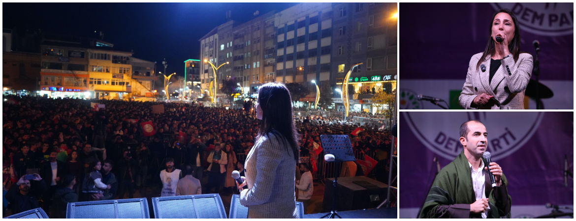 Hatimoğulları Hakkari’de: Bu sürecin garantisi halktır, özgürlük mücadelesidir; pusulamız barıştır