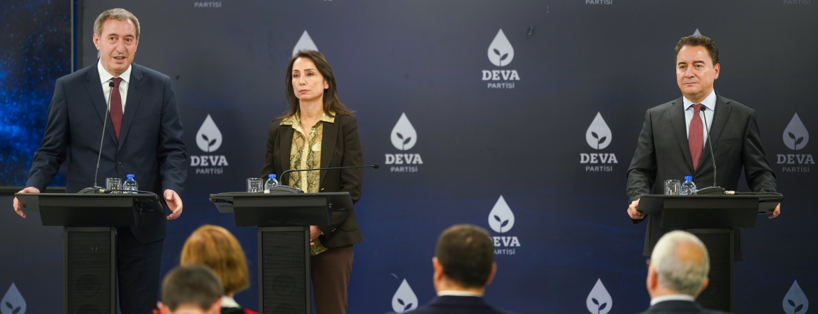 DEVA Partisi ziyaretinde konuşan Bakırhan: DEVA Partisi ve diğer muhalefet partilerinin kayyımlarla ilgili duruşunu takdirle karşılıyoruz