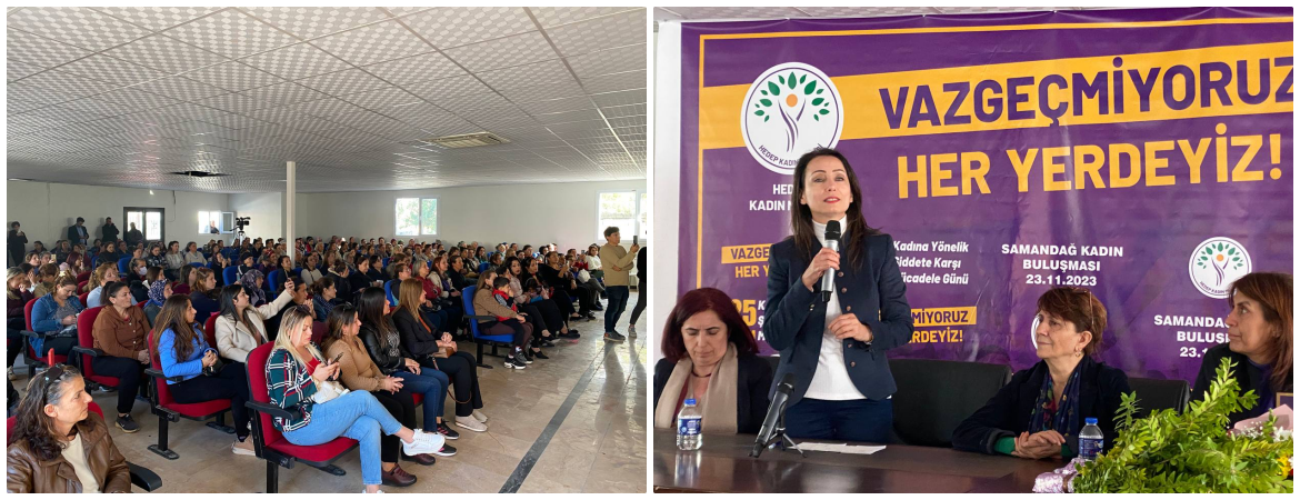 Hatimoğulları Hatay’da: "Gitmedik, buradayız; kendimize ve kentimize sahip çıkıyoruz" diyen kadınlarız