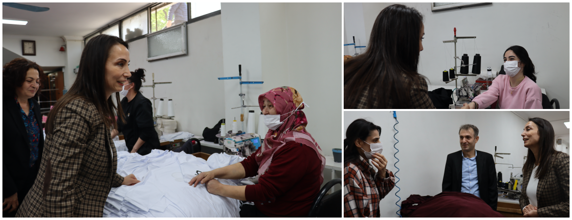 Hatimoğulları tekstil emekçilerini ziyaret ederek çalışanları 1 Mayıs alanlarına davet etti