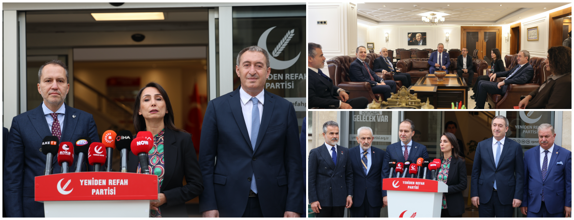 Eş Genel Başkanlarımız Yeniden Refah Partisi ile görüştü: Siyasi partiler, STK’ler, aydınlar, kanaat önderleri çözümde rol oynamalı