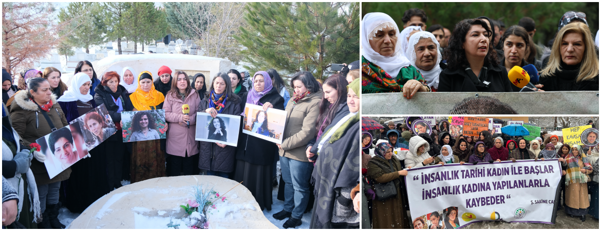 Kürt kadın siyasetçiler Sakine Cansız, Fidan Doğan ve Leyla Şaylemez mezarları başında anıldı