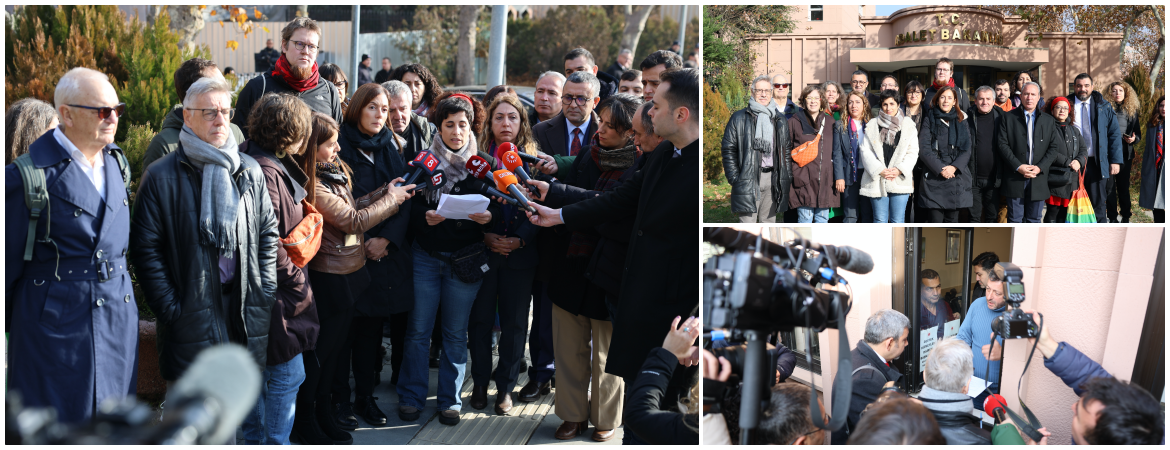 International Delegation at the Ministry of Justice: Öcalan must be immediately released and concrete peace talks must be initiated