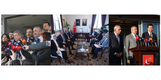 DEM Parti İmralı Heyeti AK Parti, Saadet ve Gelecek Partilerini ziyaret etti