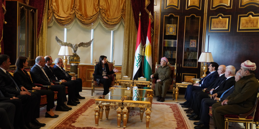 DEM Parti İmralı Heyeti Mesut Barzani ile görüştü