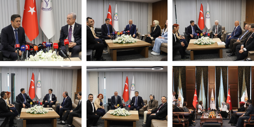 Bugün AK Parti, MHP, Gelecek Partisi, DEVA Partisi, Yeniden Refah Partisi ve Saadet Partisi ile bayramlaştık