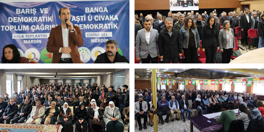 Halkın yoğun ilgisiyle Barış ve Demokratik Toplum Çağrısı buluşmaları başladı