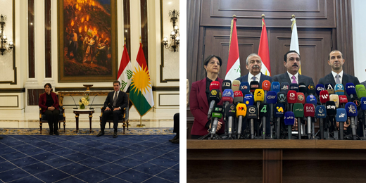 Lijneya Îmraliyê li Hewlêrê daxuyanî da